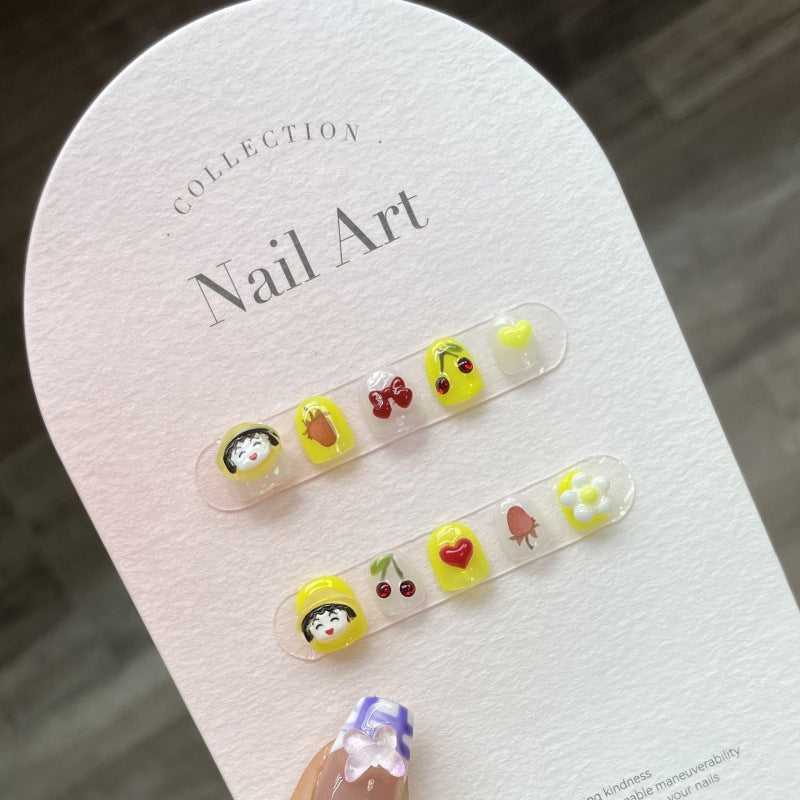 Faux ongles Chibi Maruko-chan taille enfant