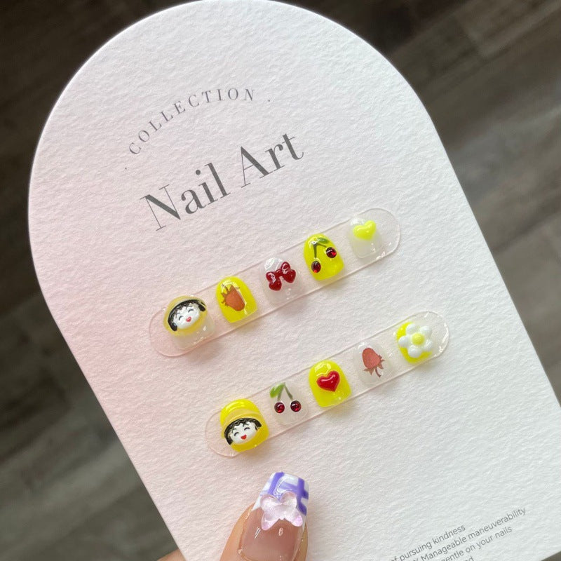 Faux ongles Chibi Maruko-chan taille enfant