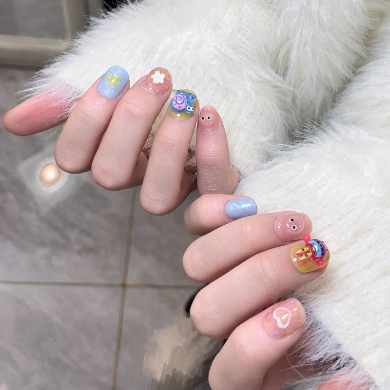 Faux ongles de dessin animé Patrick Star