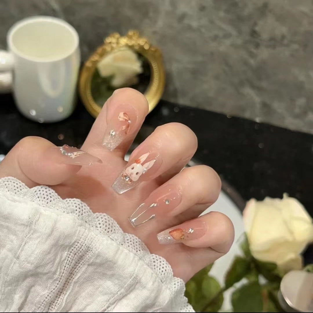 Rococo Rabbit False Nails