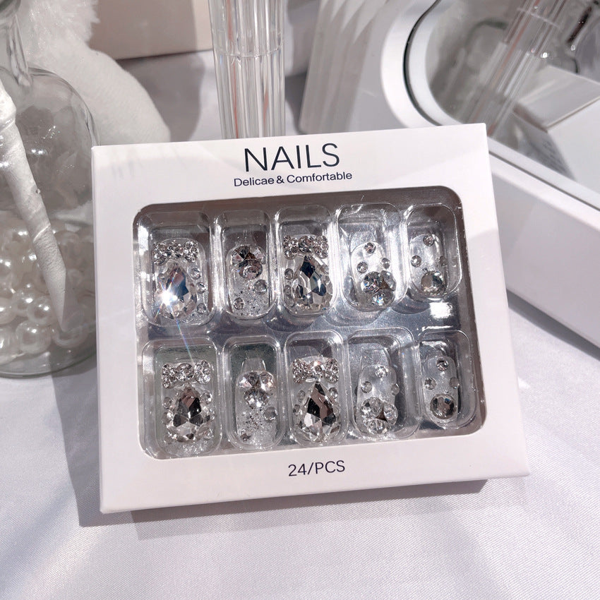 Shimmering Gems False Nails