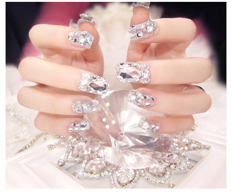 Shimmering Gems False Nails