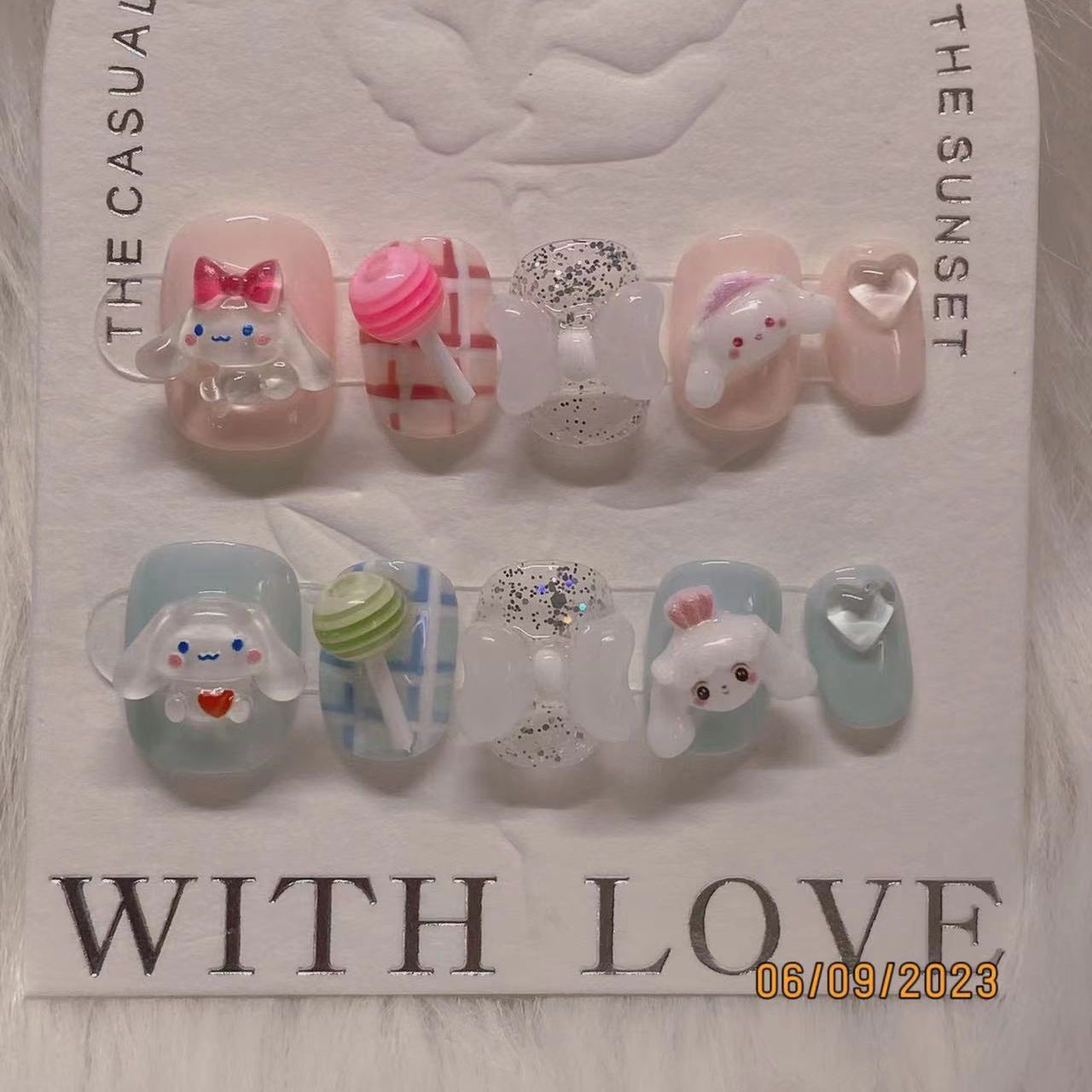 Faux ongles 3D Bunny Lollipop 