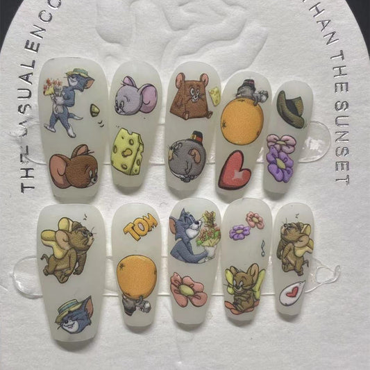 Tom and Jerry False Nails