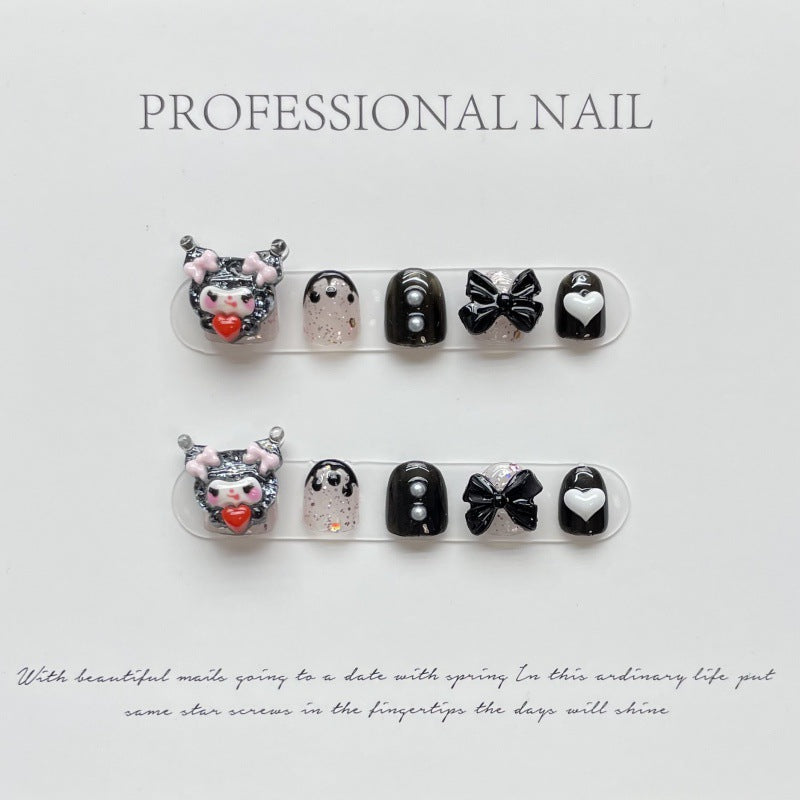 Cool Kuromi Kids Size False Nails