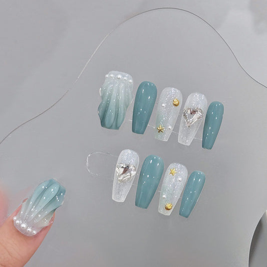 Ocean Shell False Nails