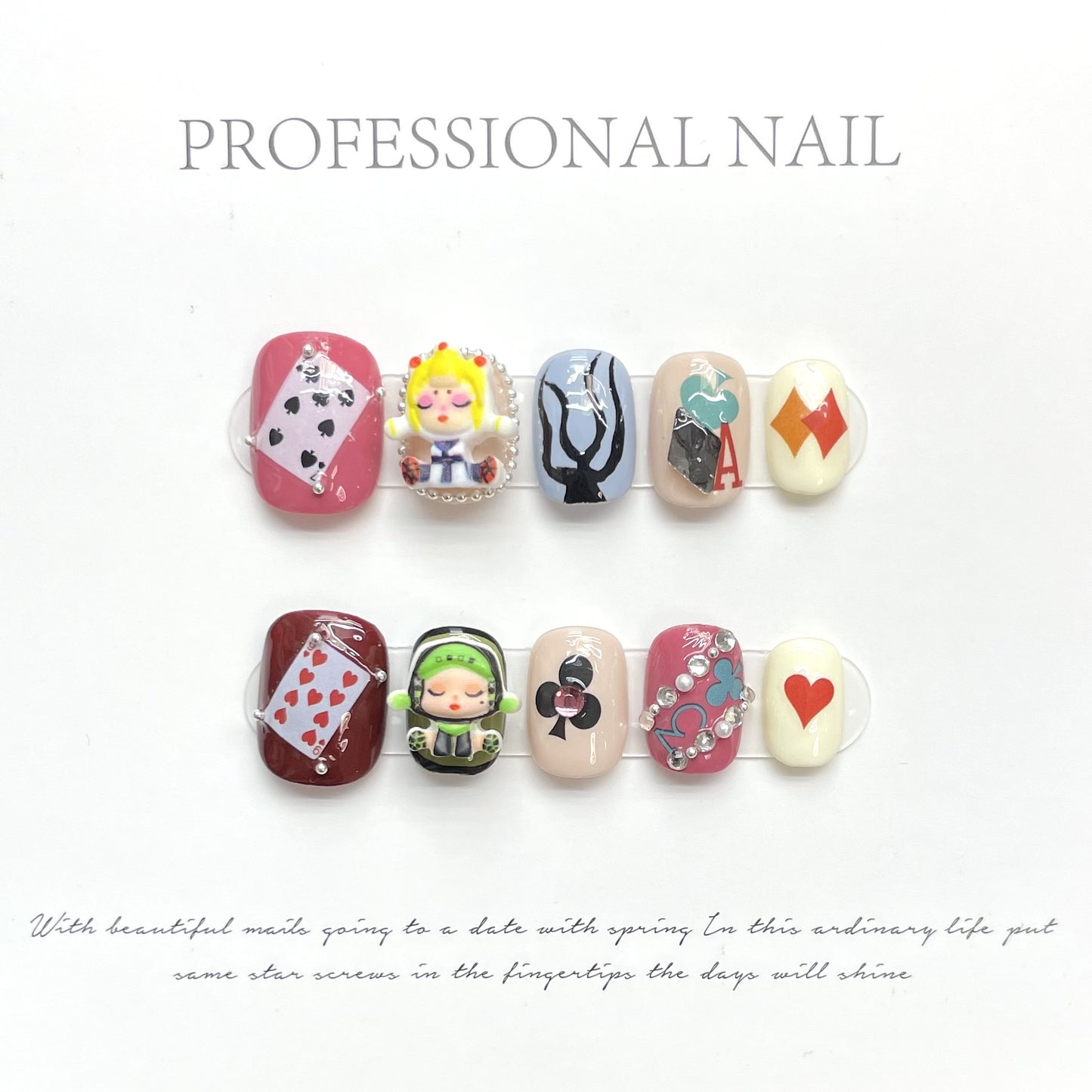 Cute Circus False Nails