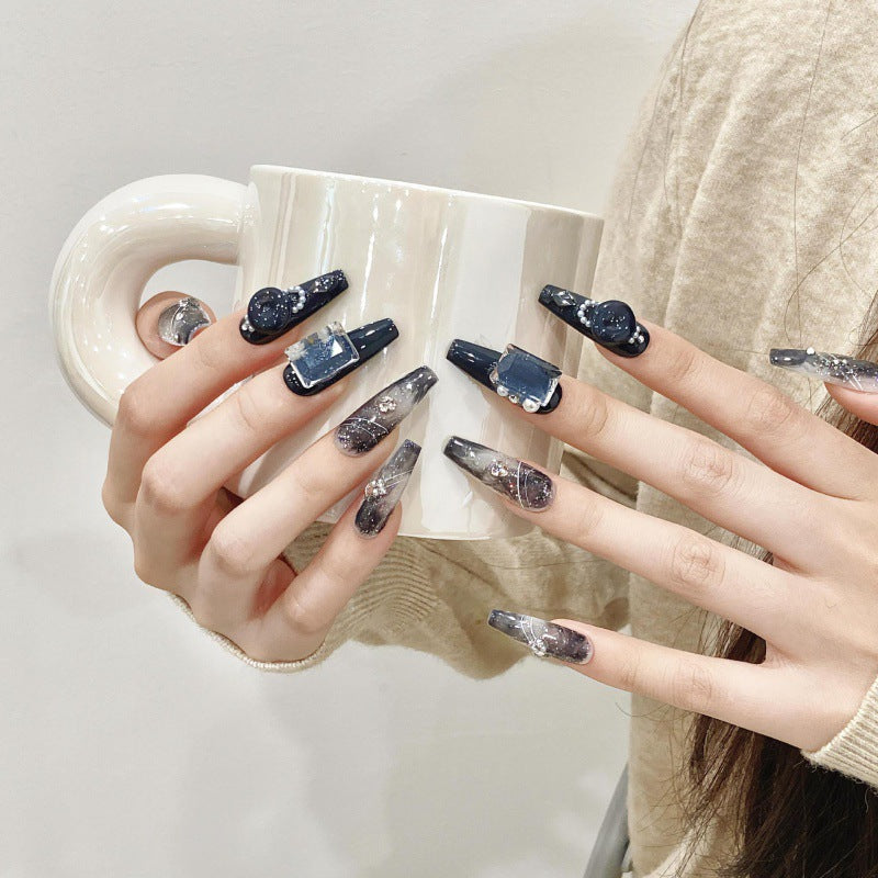 Faux ongles ciel nocturne 