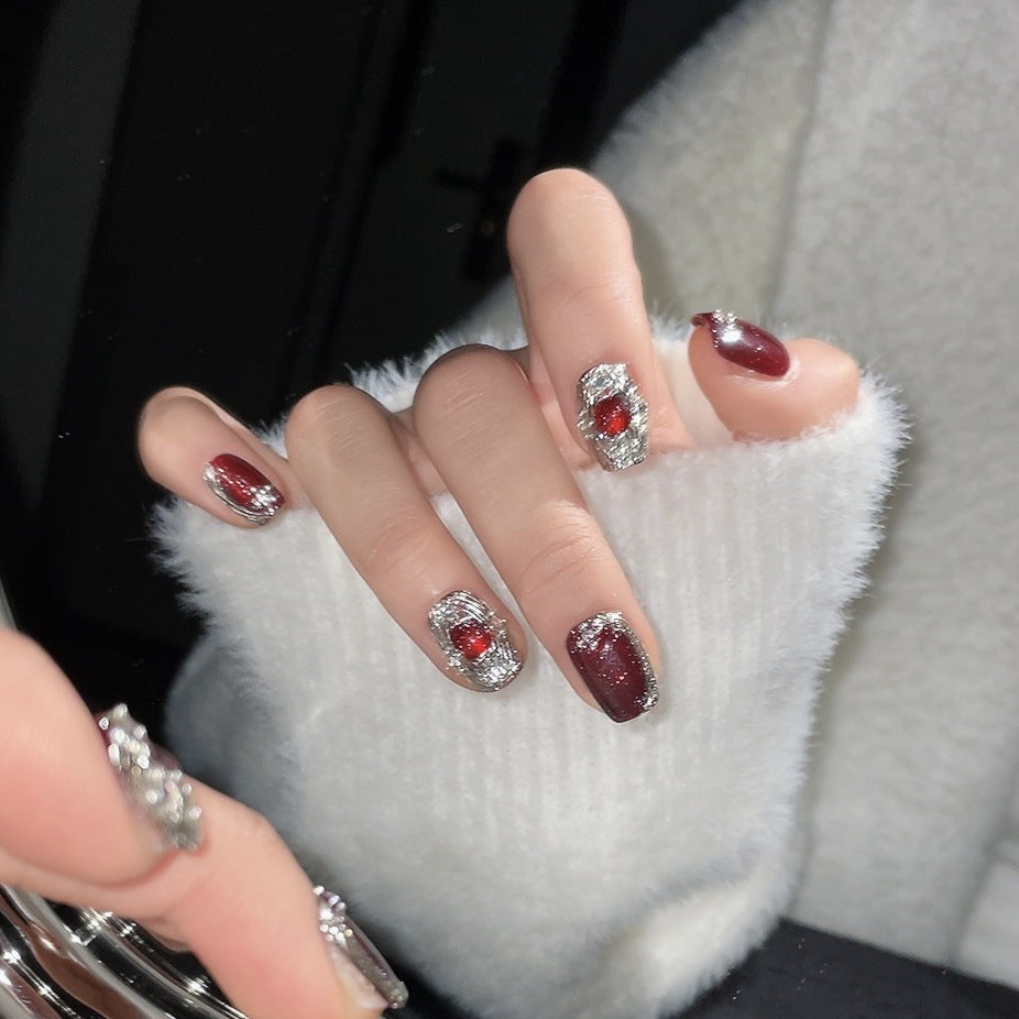 Red Bucherati False Nails