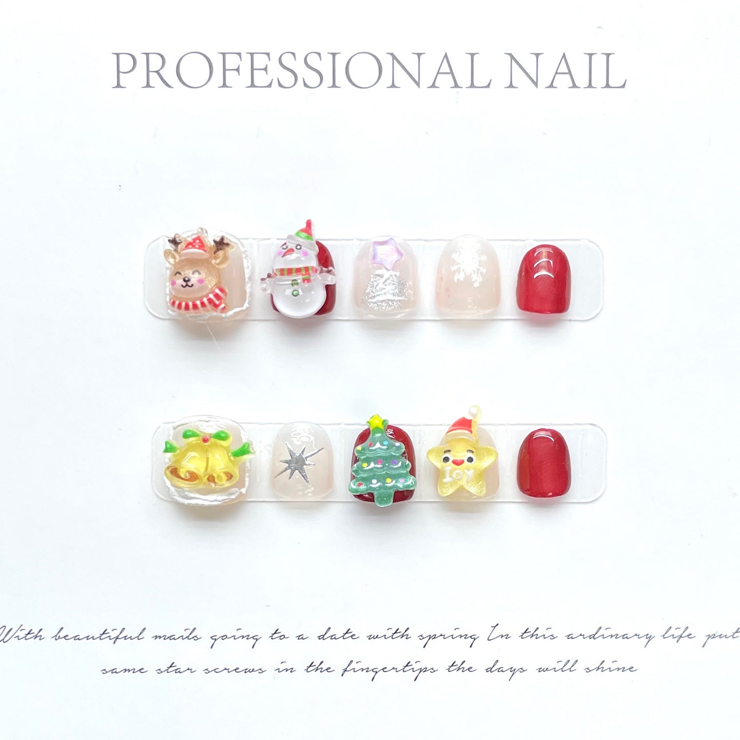 Snowman Kids Size False Nails