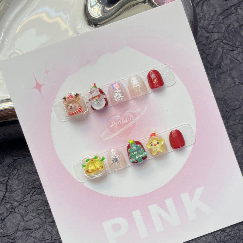 Snowman Kids Size False Nails