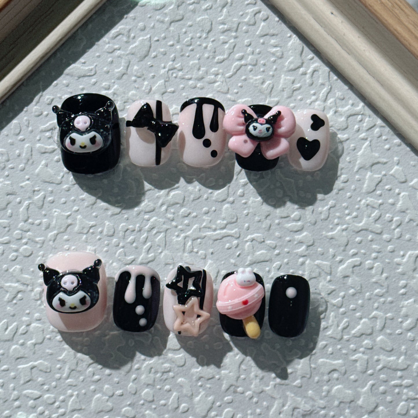 Kuromi Lollipop False Nails