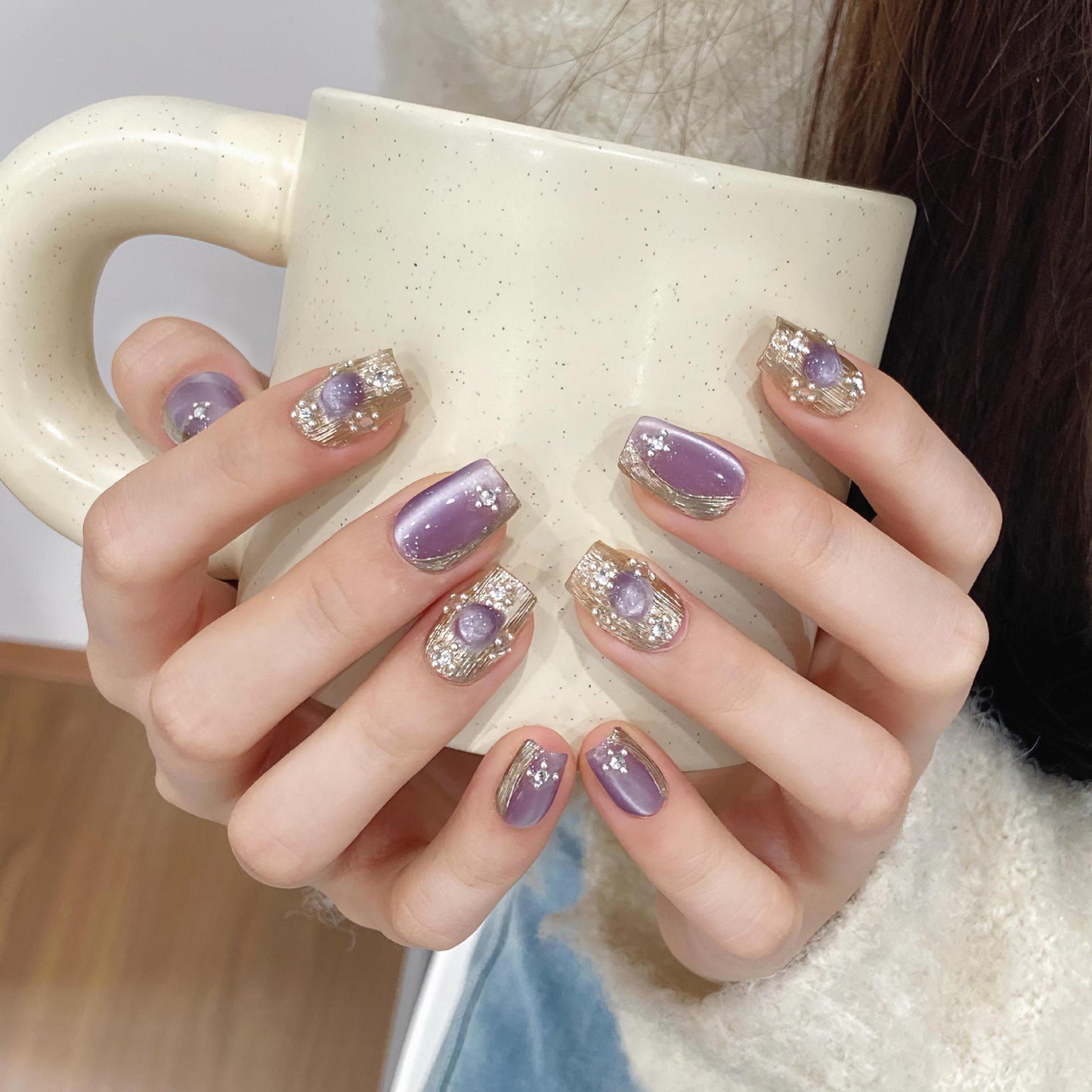 Purple Bucilla False Nails